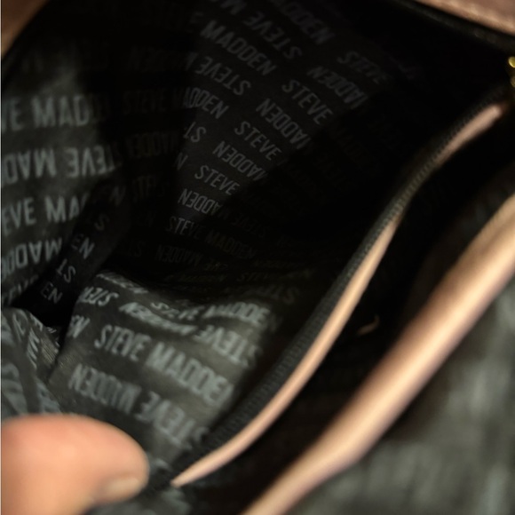 STEVE MADDEN Faux Leather Pink Quilted Crossbody Bag Purse Fashion - Picture 11 of 15